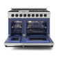 Gordon Ramsay by THOR Kitchen 48" 6.8 cu. ft. Professional Natural Gas Range in Stainless Steel with Black Accents, RSG48E-BLK