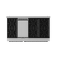 Gordon Ramsay by THOR Kitchen 48" 6.8 cu. ft. Professional Natural Gas Range in Stainless Steel with Black Accents, RSG48E-BLK