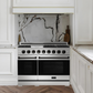 Gordon Ramsay by THOR Kitchen 48" 6.8 cu. ft. Professional Natural Gas Range in Stainless Steel with Black Accents, RSG48E-BLK