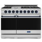 Gordon Ramsay by THOR Kitchen 48" 6.8 cu. ft. Professional Natural Gas Range in Stainless Steel/Blue, RSG48E-BLU