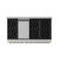 Gordon Ramsay by THOR Kitchen 48" 6.8 cu. ft. Professional Propane Gas Range in Stainless Steel with Bronze Accents, RSG48ELP-BRZ