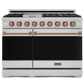 Gordon Ramsay by THOR Kitchen 48" 6.8 cu. ft. Professional Natural Gas Range in Stainless Steel with Rose Gold Accents, RSG48E-RSG