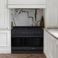 Gordon Ramsay by THOR Kitchen 48" 6.8 cu. ft. Professional Propane Gas Range in Matte Black with Navy Blue Accents, RSG48EBLP-BLU