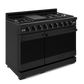 Gordon Ramsay by THOR Kitchen 48" 6.8 cu. ft. Professional Propane Gas Range in Matte Black, RSG48EBLP