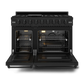 Gordon Ramsay by THOR Kitchen 48" 6.8 cu. ft. Professional Propane Gas Range in Matte Black, RSG48EBLP