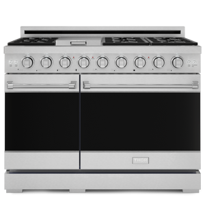 Gordon Ramsay by THOR Kitchen 48" 6.8 cu. ft. Professional Natural Gas Range in Stainless Steel, RSG48E