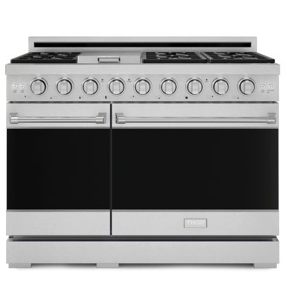 Gordon Ramsay by THOR Kitchen 48" 6.8 cu. ft. Professional Natural Gas Range in Stainless Steel, RSG48E