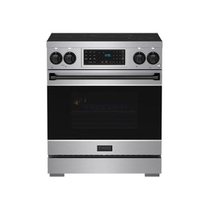 Gordon Ramsay by THOR Kitchen 30" Induction Range in Stainless Steel with Black Accents, RSI30-BLK