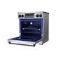 Gordon Ramsay by THOR Kitchen 30" Induction Range in Stainless Steel with Blue Accents, RSI30-BLU