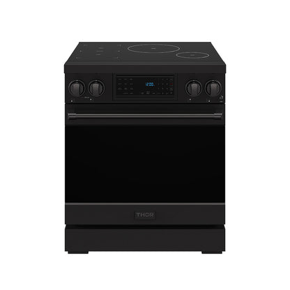 Gordon Ramsay by THOR Kitchen 30" Induction Range in Black, Self-Clean and Air Fry, RSI30B