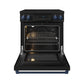 Gordon Ramsay by THOR Kitchen 30" Induction Range in Black Matte with Blue Accents, RSI30B-BLU
