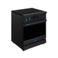 Gordon Ramsay by THOR Kitchen 30" Induction Range in Black Matte with Blue Accents, RSI30B-BLU