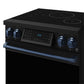 Gordon Ramsay by THOR Kitchen 30" Induction Range in Black Matte with Blue Accents, RSI30B-BLU