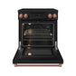 Gordon Ramsay by THOR Kitchen 30" Induction Range in Black Matte with Rose Gold Accents, RSI30B-RSG
