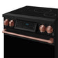 Gordon Ramsay by THOR Kitchen 30" Induction Range in Black Matte with Rose Gold Accents, RSI30B-RSG