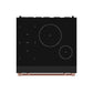 Gordon Ramsay by THOR Kitchen 30" Induction Range in Black Matte with Rose Gold Accents, RSI30B-RSG