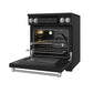Gordon Ramsay by THOR Kitchen 30" Induction Range in Black Matte with Stainless Steel Accents, RSI30B-SS