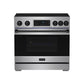 Gordon Ramsay by THOR Kitchen 36" Induction Range in Stainless Steel with Black Accents, RSI36-BLK