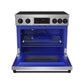 Gordon Ramsay by THOR Kitchen 36" Induction Range in Stainless Steel with Black Accents, RSI36-BLK