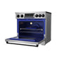 Gordon Ramsay by THOR Kitchen 36" Induction Range in Stainless Steel with Black Accents, RSI36-BLK