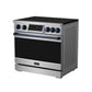Gordon Ramsay by THOR Kitchen 36" Induction Range in Stainless Steel with Blue Accents, RSI36-BLU