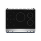 Gordon Ramsay by THOR Kitchen 36" Induction Range in Stainless Steel with Blue Accents, RSI36-BLU