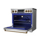 Gordon Ramsay by THOR Kitchen 36" Induction Range in Stainless Steel with Bronze Accents, RSI36-BRZ