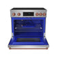 Gordon Ramsay by THOR Kitchen 36" Induction Range in Stainless Steel with Rose Gold hardware, RSI36-RSG