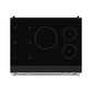 Gordon Ramsay by THOR Kitchen 36" Induction Range in Black Matte with Stainless Steel Accents, RSI36B-SS