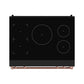 Gordon Ramsay by THOR Kitchen 36" Induction Range in Black Matte with Rose Gold Accents, RSI36B-RSG