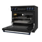 Gordon Ramsay by THOR Kitchen 36" Induction Range in Black Matte with Blue Accents, RSI36B-BLU