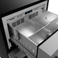 Gordon Ramsay by THOR Kitchen 24" Undercounter Freezer Drawer in Stainless Steel with Black Accents, RZ24U-BLK