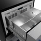 Gordon Ramsay by THOR Kitchen 24" Undercounter Freezer Drawer in Stainless Steel with Blue Accents, RZ24U-BLU