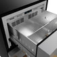 Gordon Ramsay by THOR Kitchen 24" Undercounter Freezer Drawer in Stainless Steel with Bronze Accents, RZ24U-BRZ