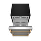 Gordon Ramsay by THOR Kitchen 24" Undercounter Freezer Drawer in Stainless Steel with Bronze Accents, RZ24U-BRZ