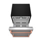 Gordon Ramsay by THOR Kitchen 24" Undercounter Freezer Drawer in Stainless Steel with Rose Gold Accents, RZ24U-RSG