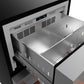 Gordon Ramsay by THOR Kitchen 24" Undercounter Freezer Drawer in Stainless Steel with Rose Gold Accents, RZ24U-RSG