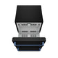 Gordon Ramsay by THOR Kitchen 24" Undercounter Freezer Drawer in Black Matte with Blue Accents, RZ24UB-BLU