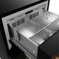 Gordon Ramsay by THOR Kitchen 24" Undercounter Freezer Drawer in Black Matte with Bronze Accents, RZ24UB-BRZ