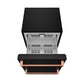 Gordon Ramsay by THOR Kitchen 24" Undercounter Freezer Drawer in Black Matte with Rose Gold Accents, RZ24UB-RSG
