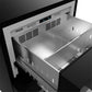 Gordon Ramsay by THOR Kitchen 24" Undercounter Freezer Drawer in Black Matte with Stainless Steel Accents, RZ24UB-SS