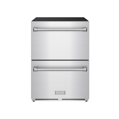 Gordon Ramsay by THOR Kitchen 24" Undercounter Freezer Drawer in Stainless Steel, RZ24U