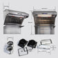 FORNO Savona 36" 1,200 CFM Wall Mount Range Hood with Back Splash and Baffle Filters, FRHWM5029-36