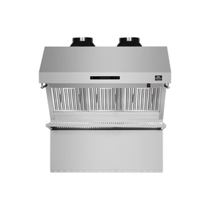 FORNO Savona 36" 1,200 CFM Wall Mount Range Hood with Back Splash and Baffle Filters, FRHWM5029-36