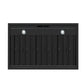 FORNO Ambassador Valente 36" 427 CFM Wall Mount Range Hood with 3 Speeds, LED Light in Fingerprint Resistant Black, Antique Brass and Copper Rivet Trim, FRHWM5099-36CPBLK