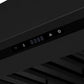 FORNO Ambassador Valente 36" 427 CFM Wall Mount Range Hood with 3 Speeds, LED Light in Fingerprint Resistant Black, Antique Brass and Copper Rivet Trim, FRHWM5099-36CPBLK