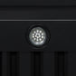 FORNO Ambassador Valente 36" 427 CFM Wall Mount Range Hood with 3 Speeds, LED Light in Fingerprint Resistant Black, Antique Brass and Copper Rivet Trim, FRHWM5099-36CPBLK