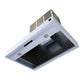FORNO Ambassador Valente 36" 427 CFM Wall Mount Range Hood with 3 Speeds, LED Light in Fingerprint Resistant White, Antique Brass and Copper Rivet Trim, FRHWM5099-36CPWHT