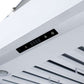 FORNO Ambassador Valente 36" 427 CFM Wall Mount Range Hood with 3 Speeds, LED Light in Fingerprint Resistant White, Antique Brass and Copper Rivet Trim, FRHWM5099-36CPWHT