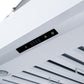 FORNO Ambassador Valente 36" 427 CFM Wall Mount Range Hood with 3 Speeds, LED Light in Fingerprint Resistant White, Antique Brass and Copper Rivet Trim, FRHWM5099-36CPWHT